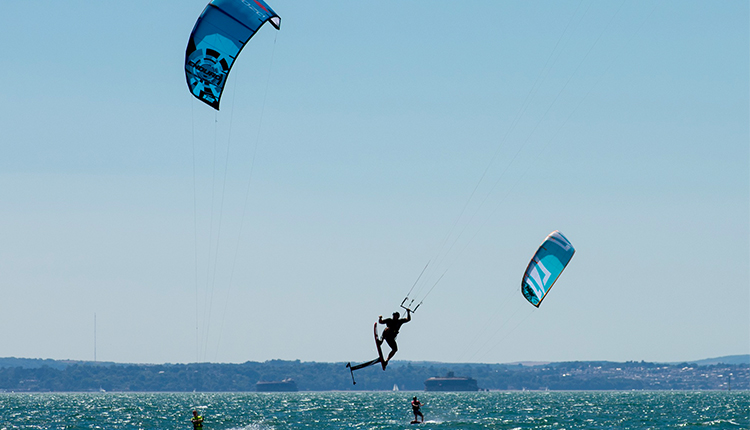 Kite Surfing at Hayling Island